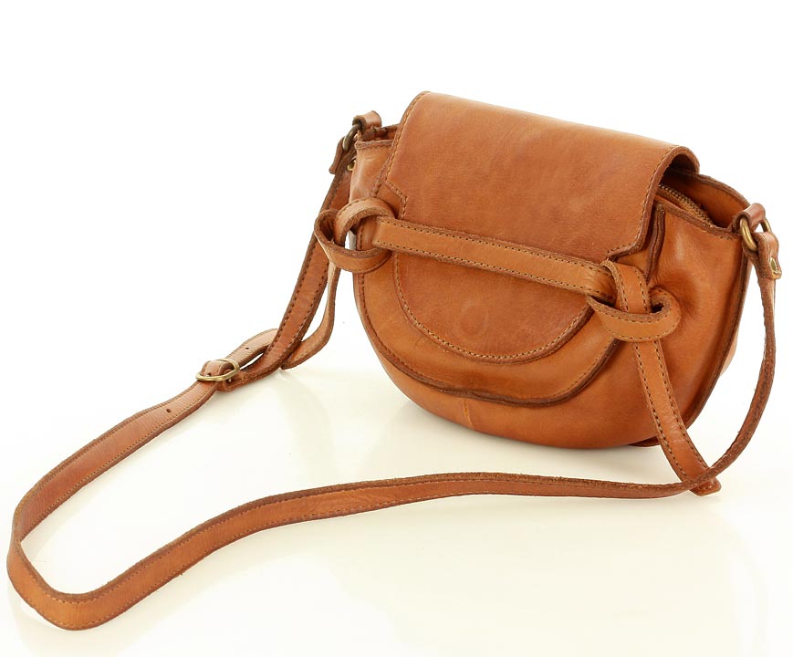 KANTATA Mała skórzana torebka crossbody dla kobiet