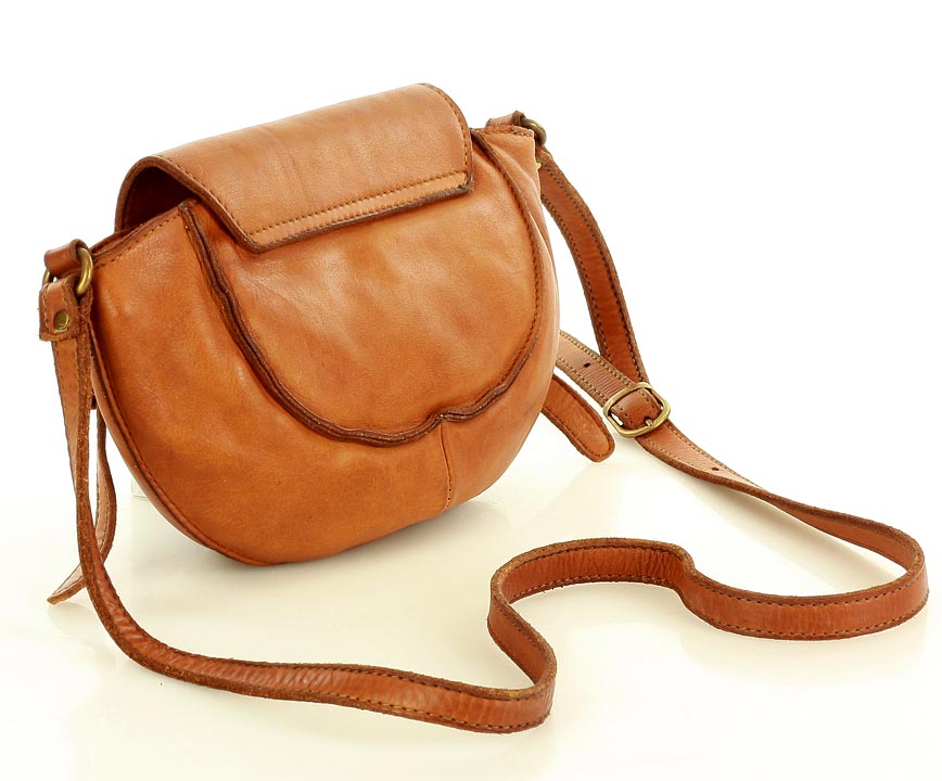 KANTATA Mała skórzana torebka crossbody dla kobiet