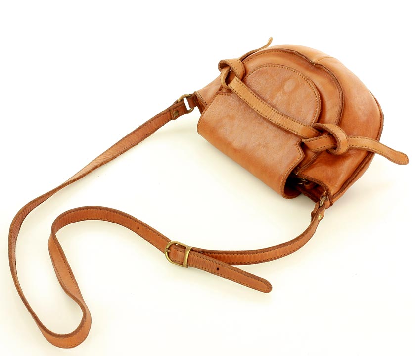 KANTATA Mała skórzana torebka crossbody dla kobiet
