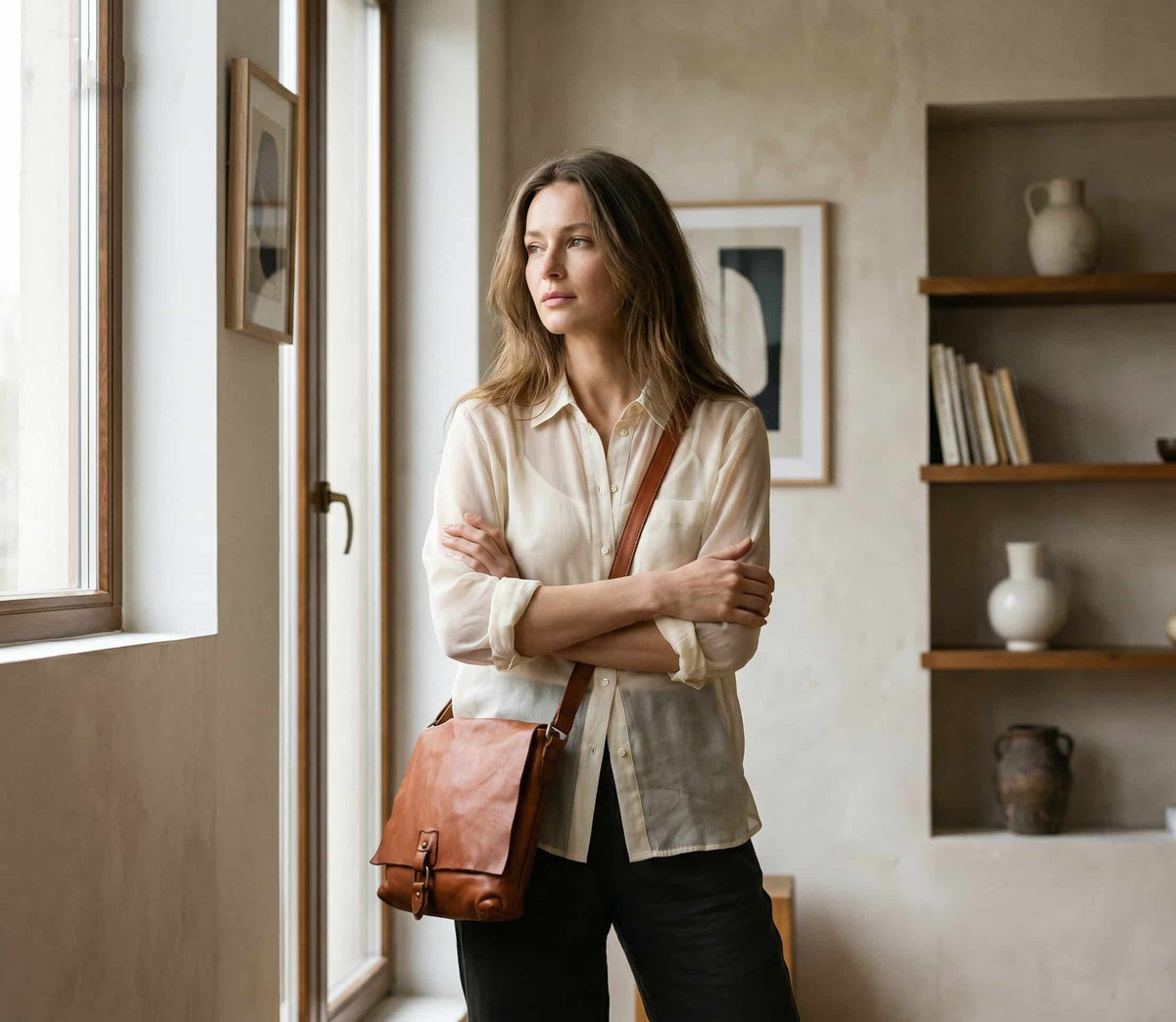 KANTARA VIVA – Skórzana torebka damska na ramię i crossbody