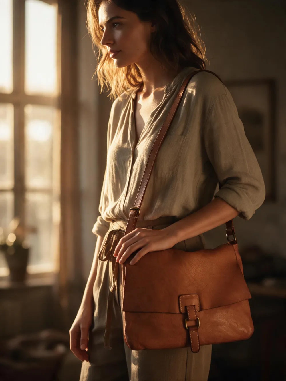 KANTARA VIVA – Skórzana torebka damska na ramię i crossbody
