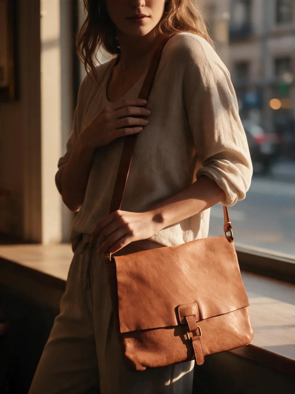 KANTARA VIVA – Skórzana torebka damska na ramię i crossbody