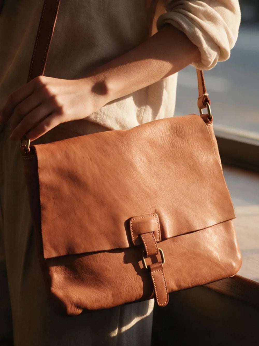 KANTARA VIVA – Skórzana torebka damska na ramię i crossbody