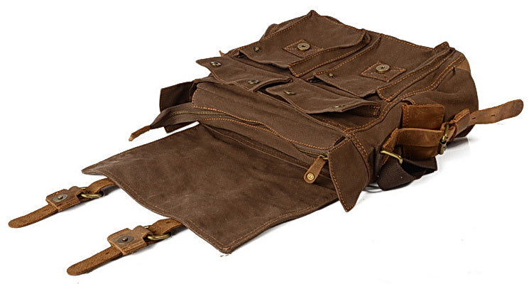 ADVENTURE – torba na ramię w stylu vintage z canvas dla kobiet i mężczyzn