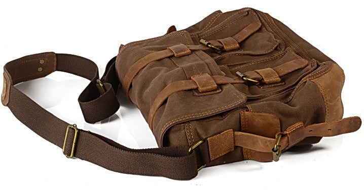 ADVENTURE – torba na ramię w stylu vintage z canvas dla kobiet i mężczyzn
