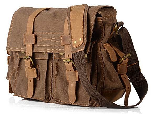ADVENTURE – torba na ramię w stylu vintage z canvas dla kobiet i mężczyzn