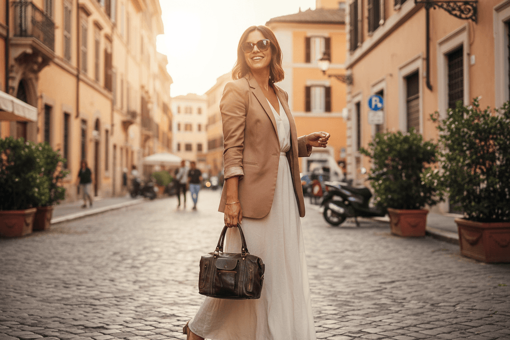 grand sac bowling cuir italien femme marron organisation optimale et chic