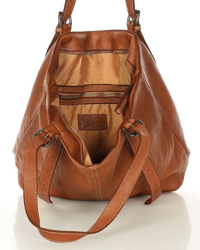 tote bag CANTATA klasyczna włoska torba Tote Bag z naturalnej skóry z regulowanymi uchwytami