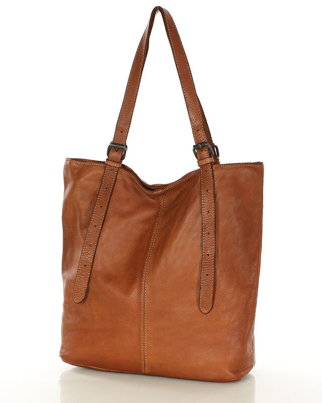 tote bag CANTATA klasyczna włoska torba Tote Bag z naturalnej skóry z regulowanymi uchwytami