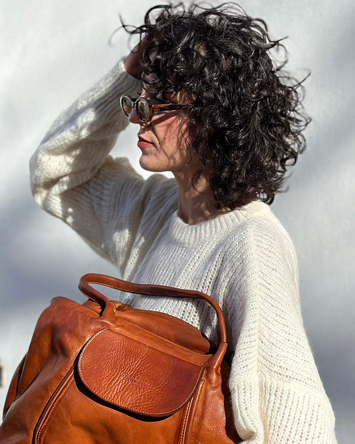 Agnes ● Duża damska torba skórzana na ramię