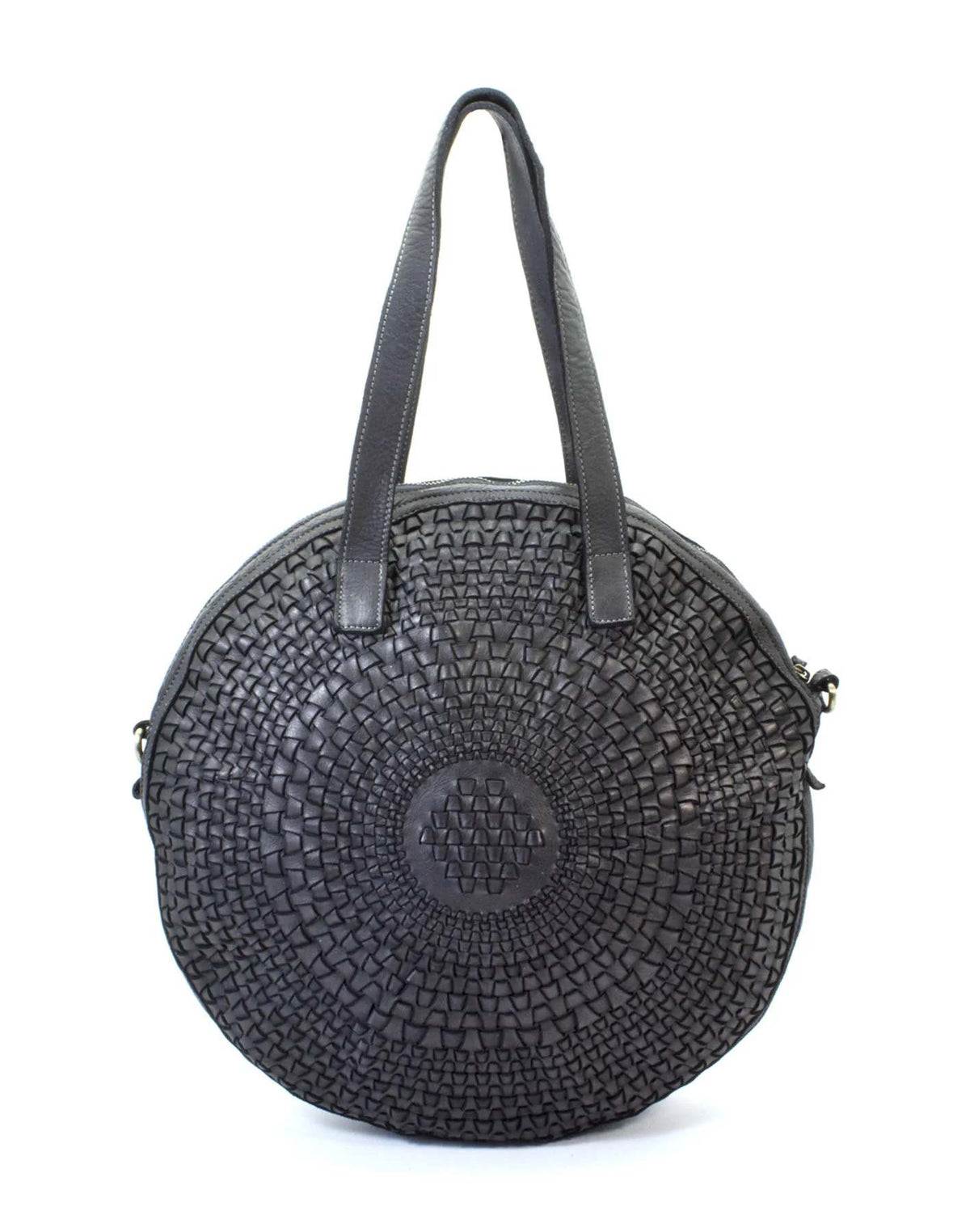 sac porté épaule - sac à bandoulière femme ovale en cuir noir