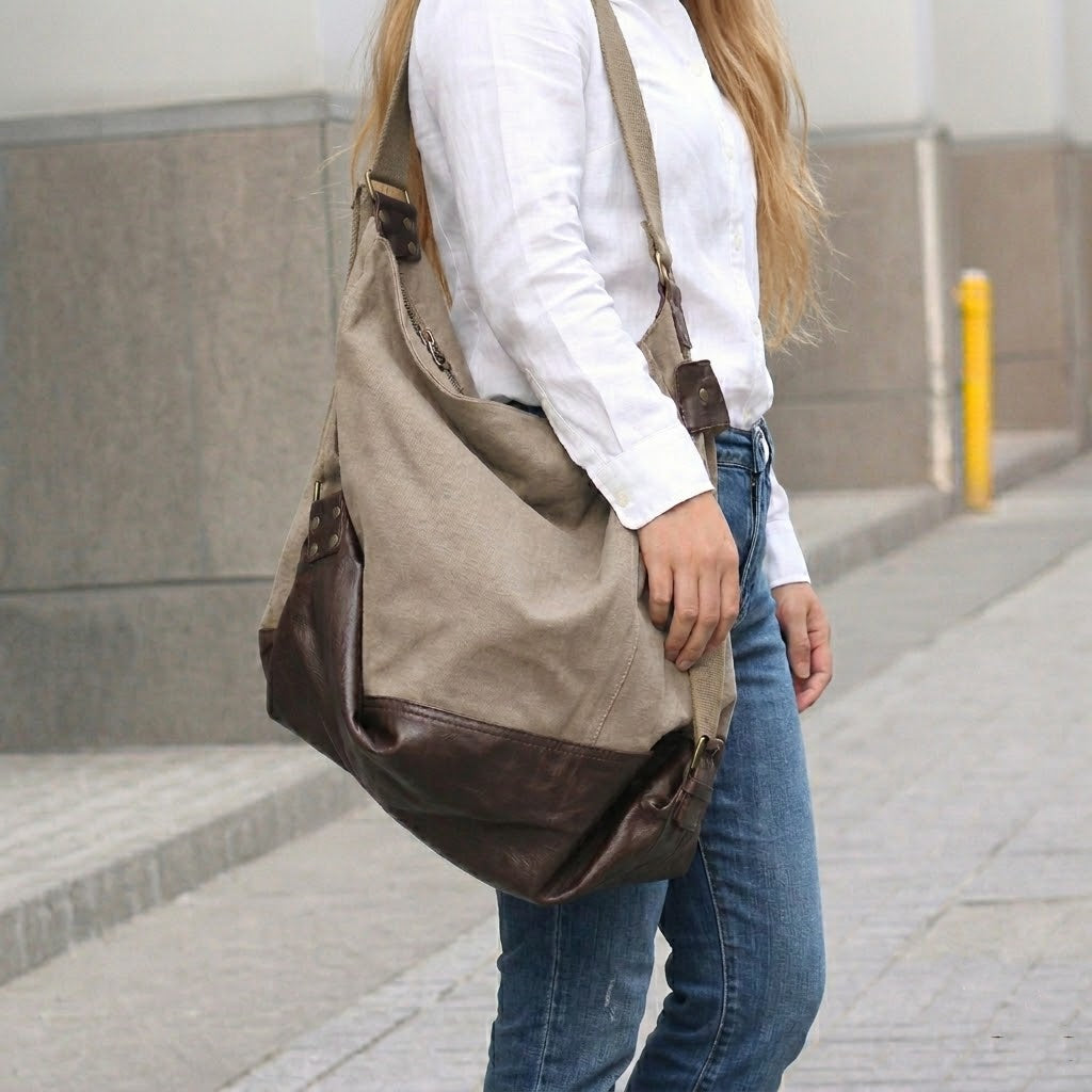Hobo shoulder bag in casual urban style