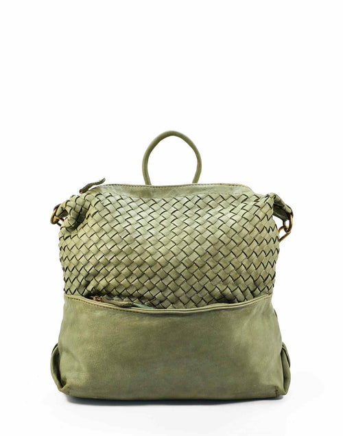 (outlet) Boca ● Modna miejska torba plecak ze skóry w jednym damski A4