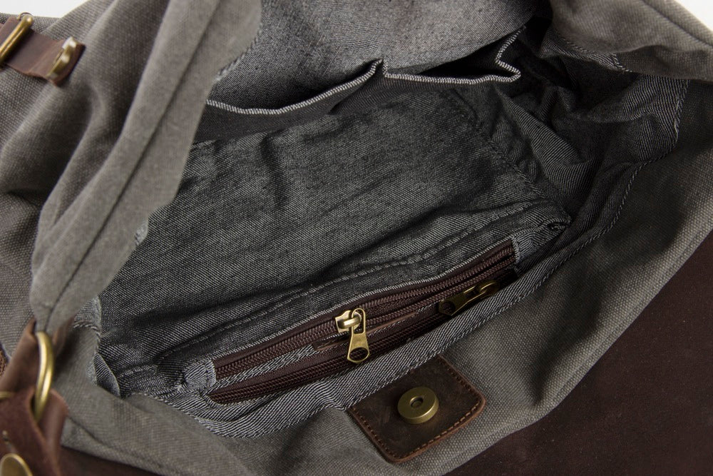 MAIL VINTAGE Duża damska materiałowa torba na ramię crossbody XXL