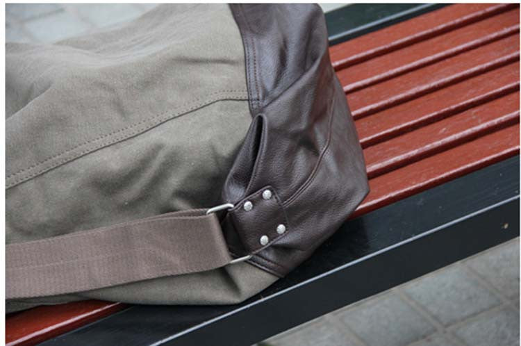SAFFI Hobo - Damska torba worek z płótna canvas