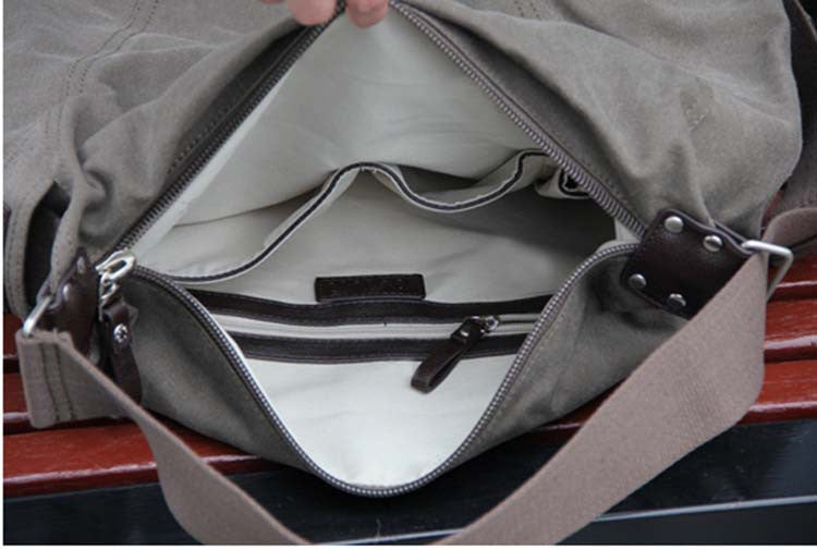 SAFFI Hobo - Damska torba worek z płótna canvas