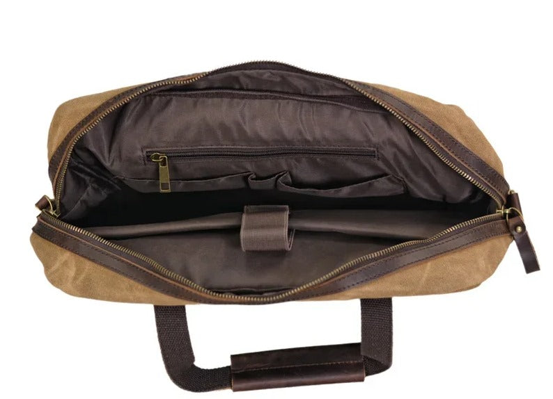 Biznesowa materiałowa torba na laptopa XXL Unisex