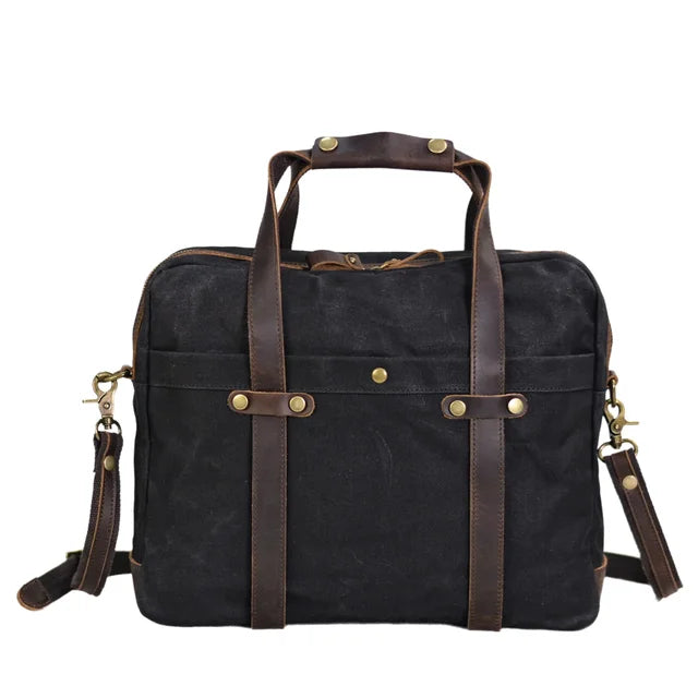 Biznesowa materiałowa torba na laptopa XXL Unisex