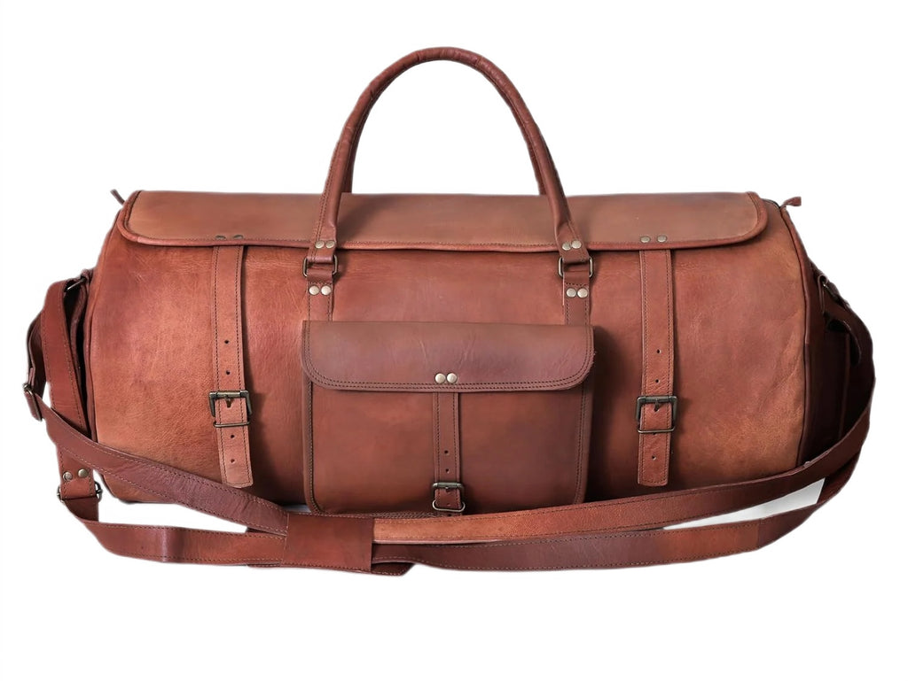 VINTAGE MAX ADVENTURE Resväska i läder med ryggsacksfunktion. Unisex 30"