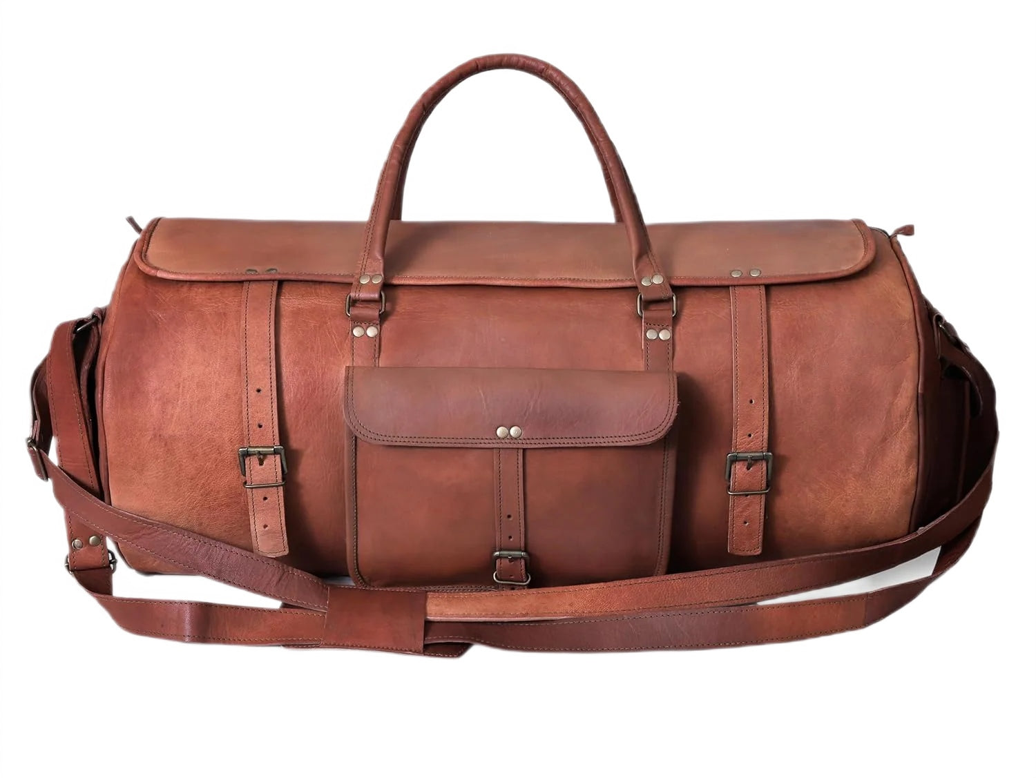 VINTAGE MAX ADVENTURE Resväska i läder med ryggsacksfunktion. Unisex 30"
