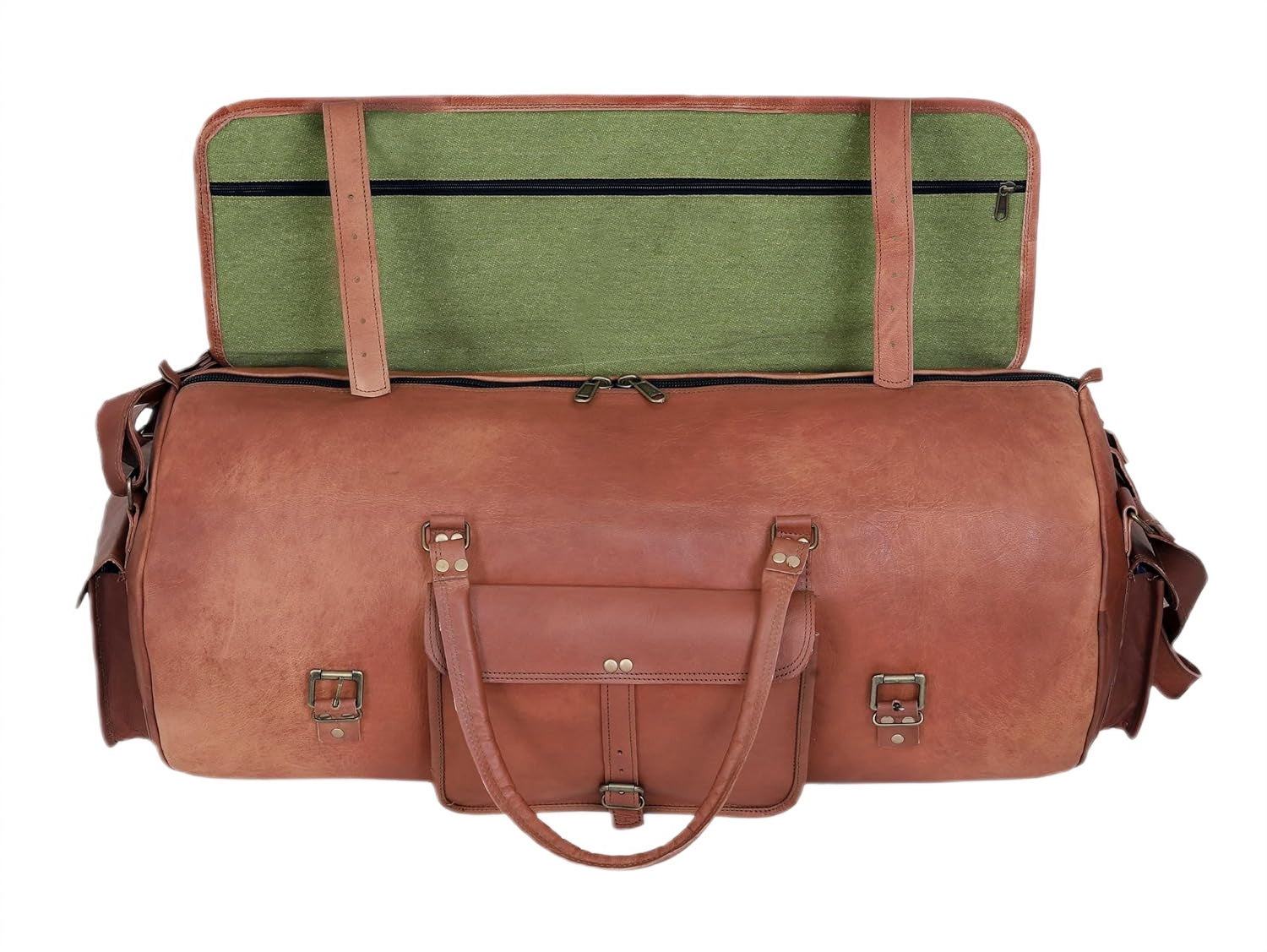 VINTAGE MAX ADVENTURE Resväska i läder med ryggsacksfunktion. Unisex 30"