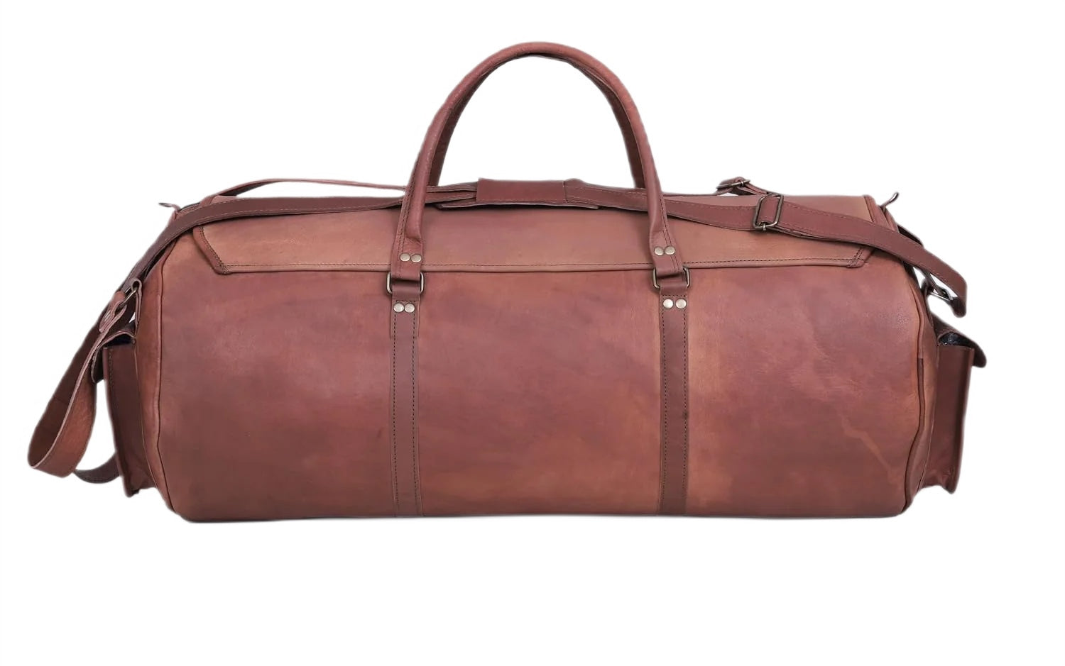 VINTAGE MAX ADVENTURE Resväska i läder med ryggsacksfunktion. Unisex 30"