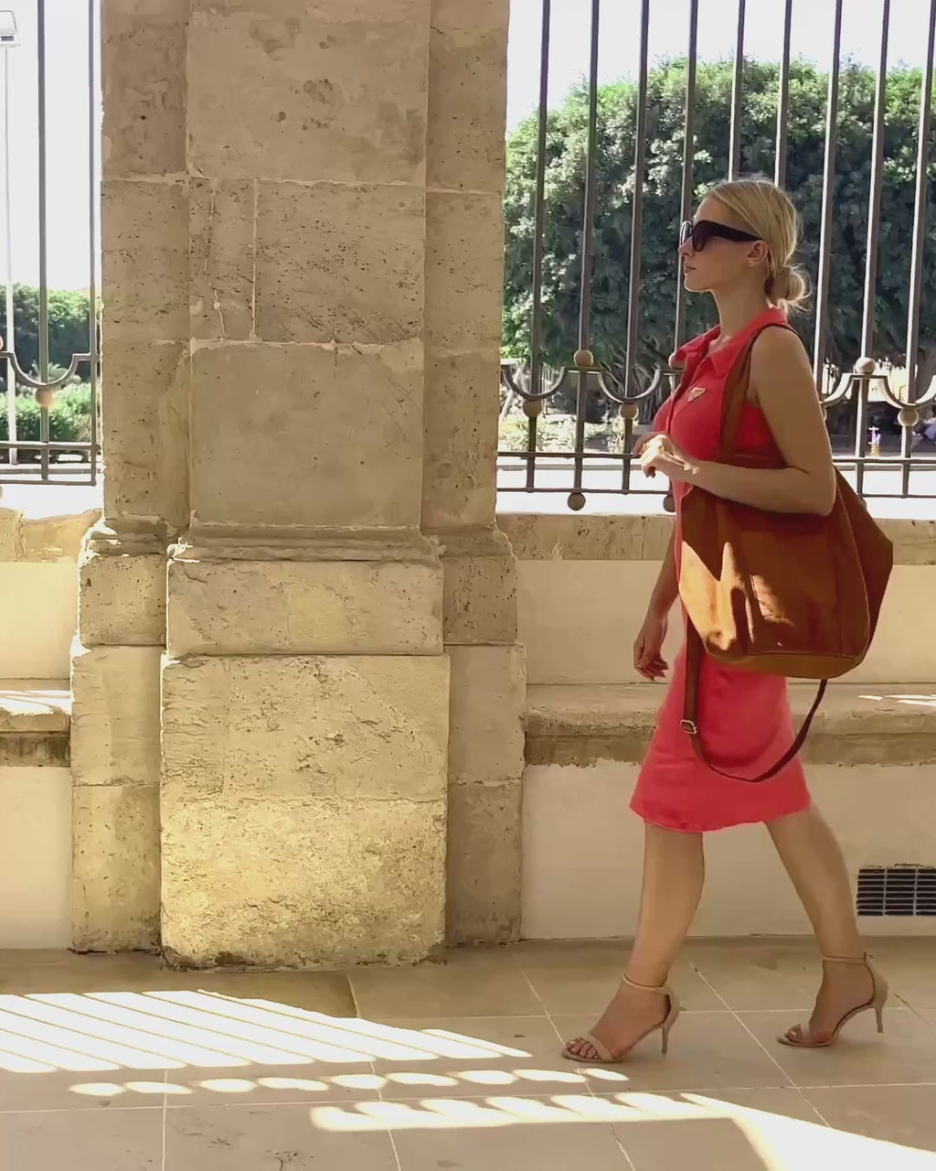 Candini Grande 2w1. Skórzana damska torba na ramię shopper bag crossbody, brązowa & czarna