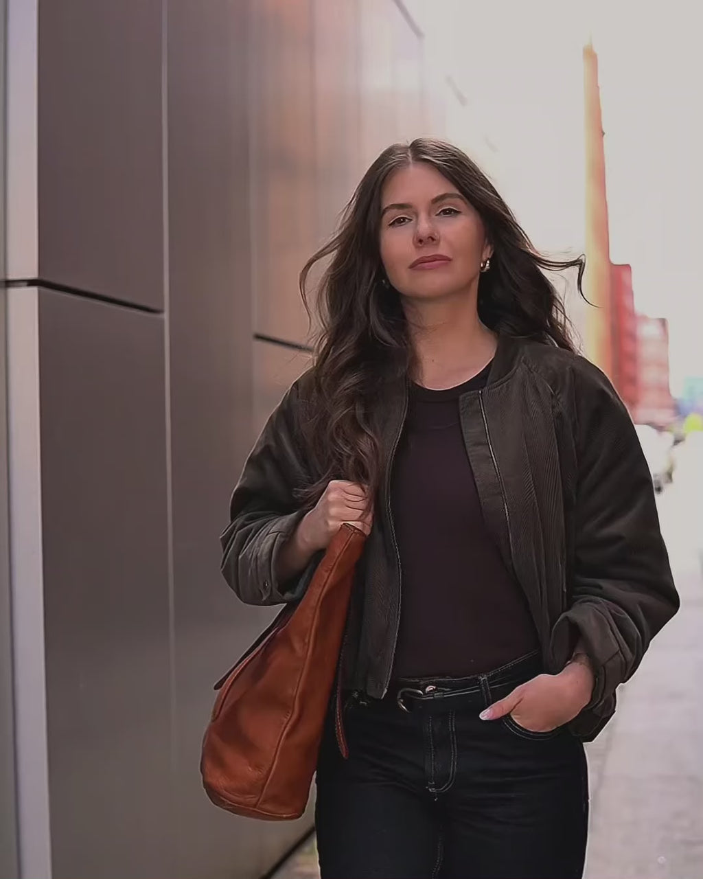 CANTATA klasyczna włoska torba Tote Bag z naturalnej skóry z regulowanymi uchwytami