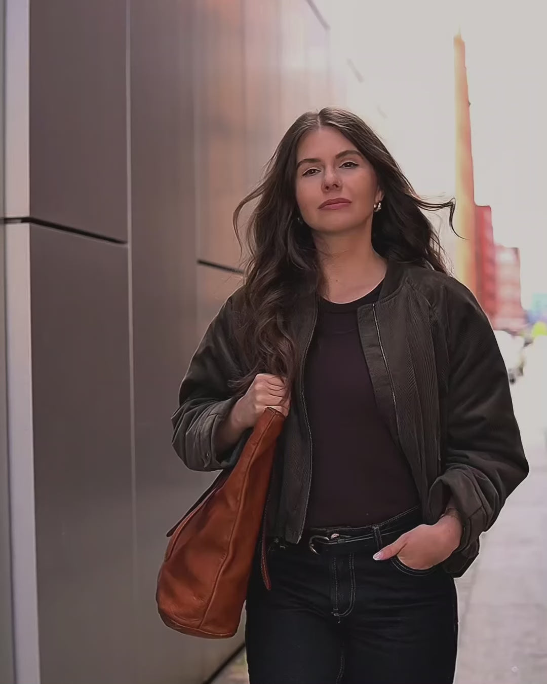 CANTATA klasyczna włoska torba Tote Bag z naturalnej skóry z regulowanymi uchwytami