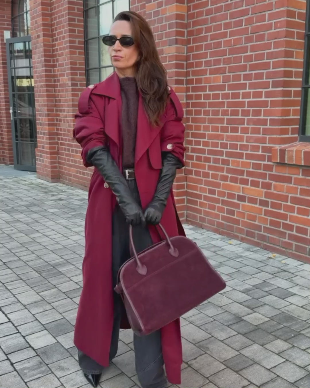 BARDINI Sue. Italiensk mockahandväska för kvinnor 