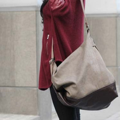 SAFFI Hobo™ materiałowa damska torba na ramię worek