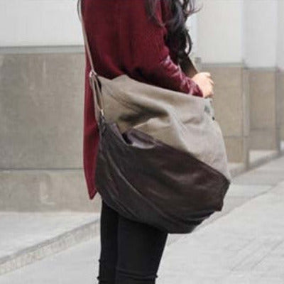 SAFFI Hobo™ materiałowa damska torba na ramię worek