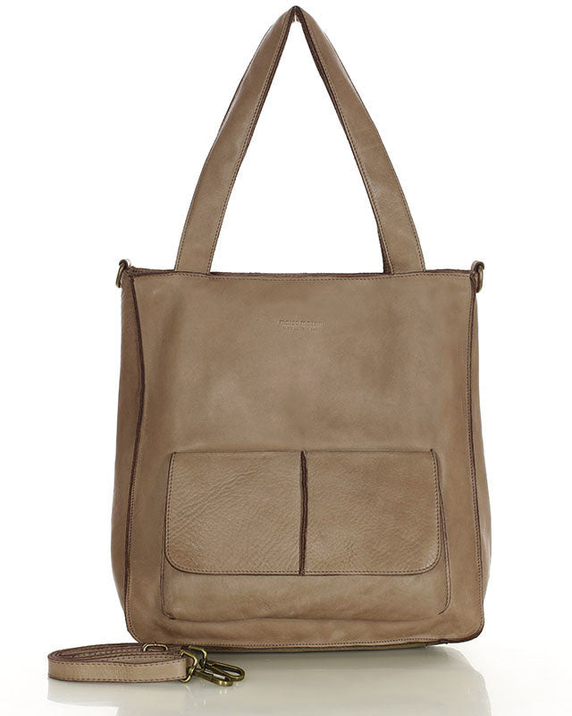Carrara Tote. Italian Leather Women's Tote Shopper Bag A4 