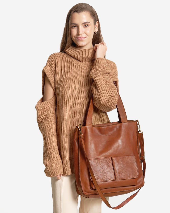 Carrara Tote. Italian Leather Women's Tote Shopper Bag A4 