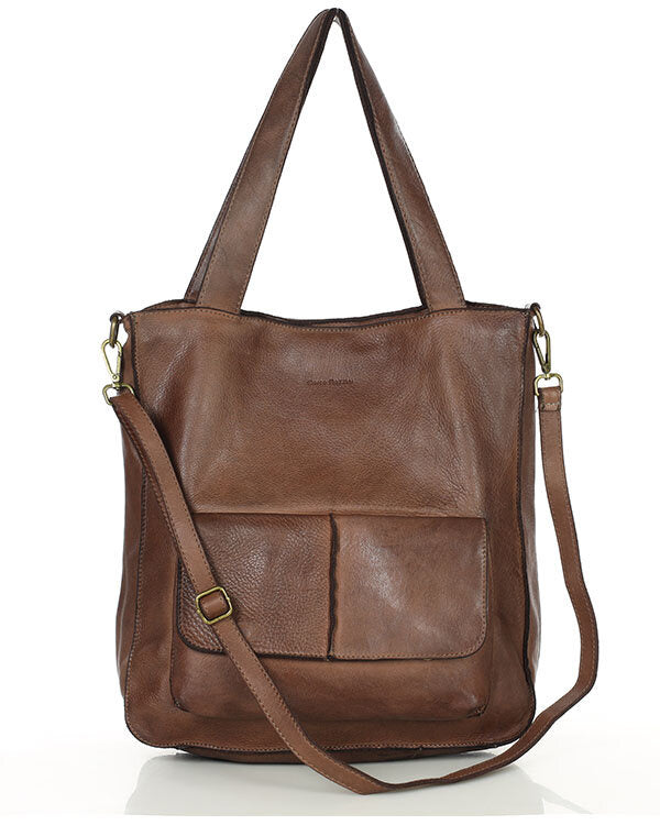 Carrara Tote. Italian Leather Women's Tote Shopper Bag A4 