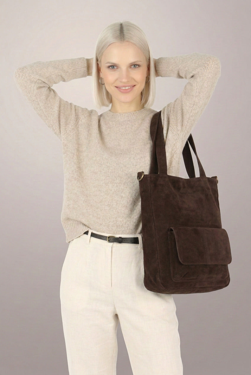 Carrara Tote. Italian Leather Women's Tote Shopper Bag A4 