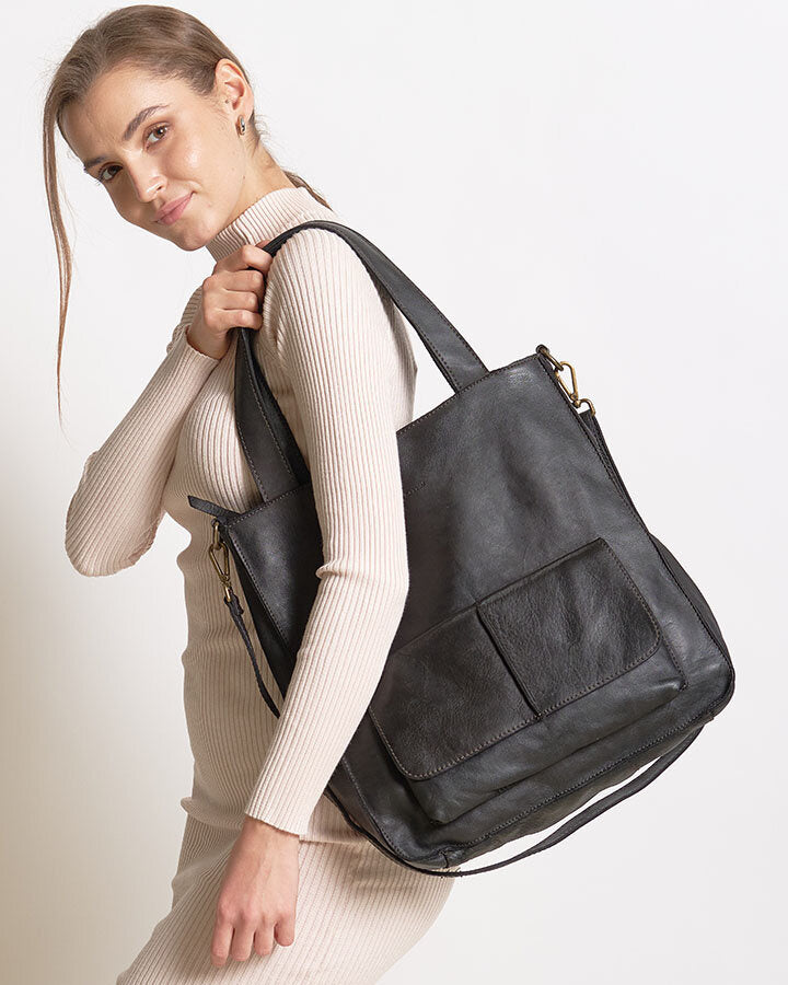 Carrara Tote. Italian Leather Women's Tote Shopper Bag A4 