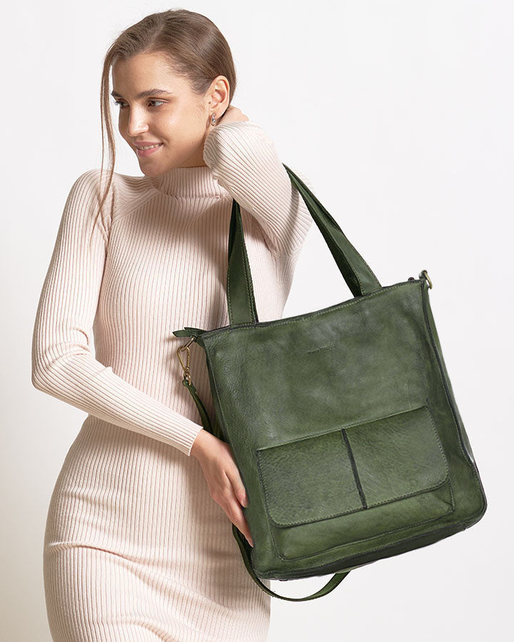 Carrara Tote. Italian Leather Women's Tote Shopper Bag A4 