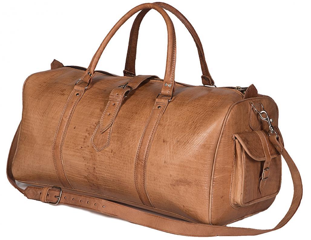 BERBER VINTAGE 30" Stor läderreseväska handbagageväska weekendväska Unisex
