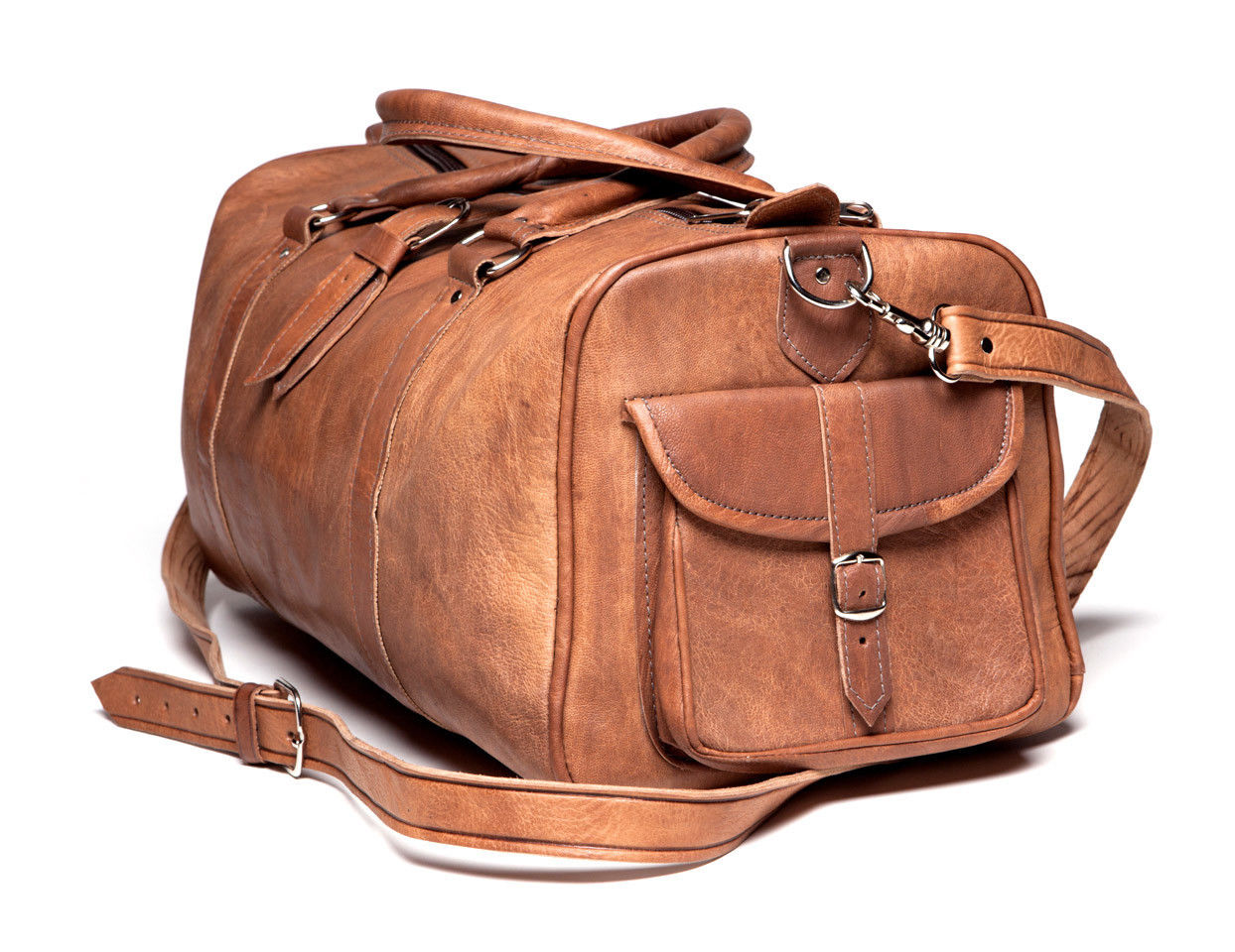 BERBER VINTAGE 30" Stor läderreseväska handbagageväska weekendväska Unisex