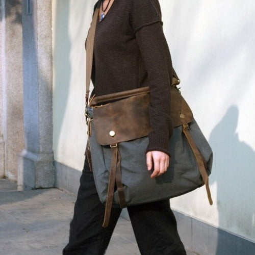 MAIL VINTAGE Stor crossbody-väska i tyg för kvinnor XXL