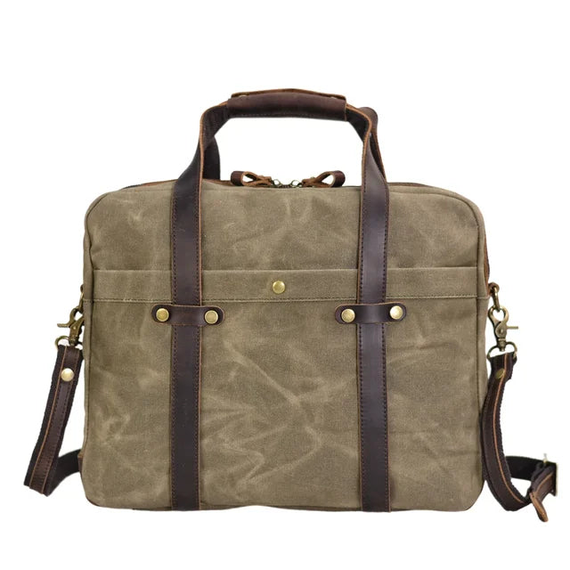 Torba biznesowa do pracy i biura na laptopa 14 cali LECROIX armygreen