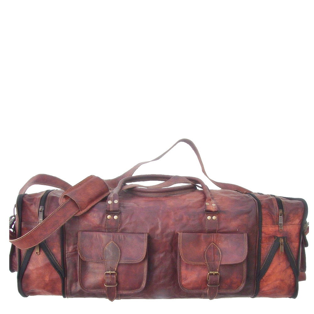AMMAN VINTAGE Skórzana torba podróżna Unisex 30"