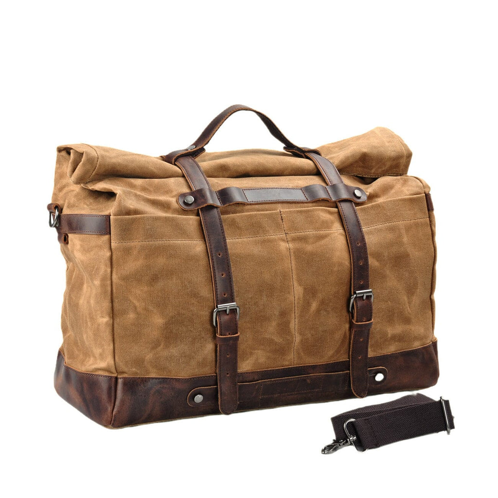 WAXHoldall XL™ Rolowana materiałowa torba podróżna unisex. Woskowana