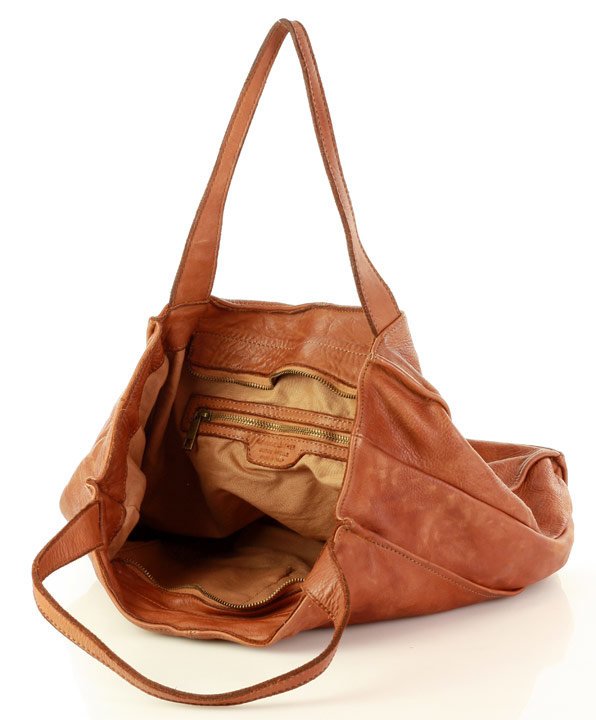 Cancio ● Leather women's shopper bag A4 XL