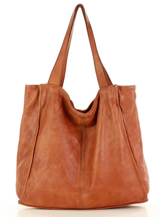 Cancio ● Leather women's shopper bag A4 XL